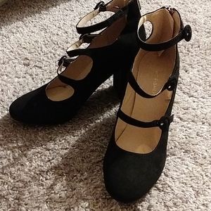 Suede Strappy Heels